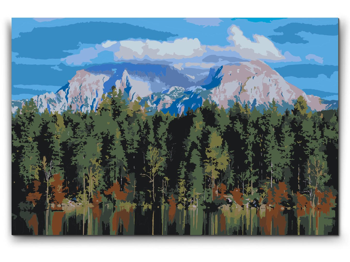 Paint by number - Udsigt i Berchtesgaden – Tyskland