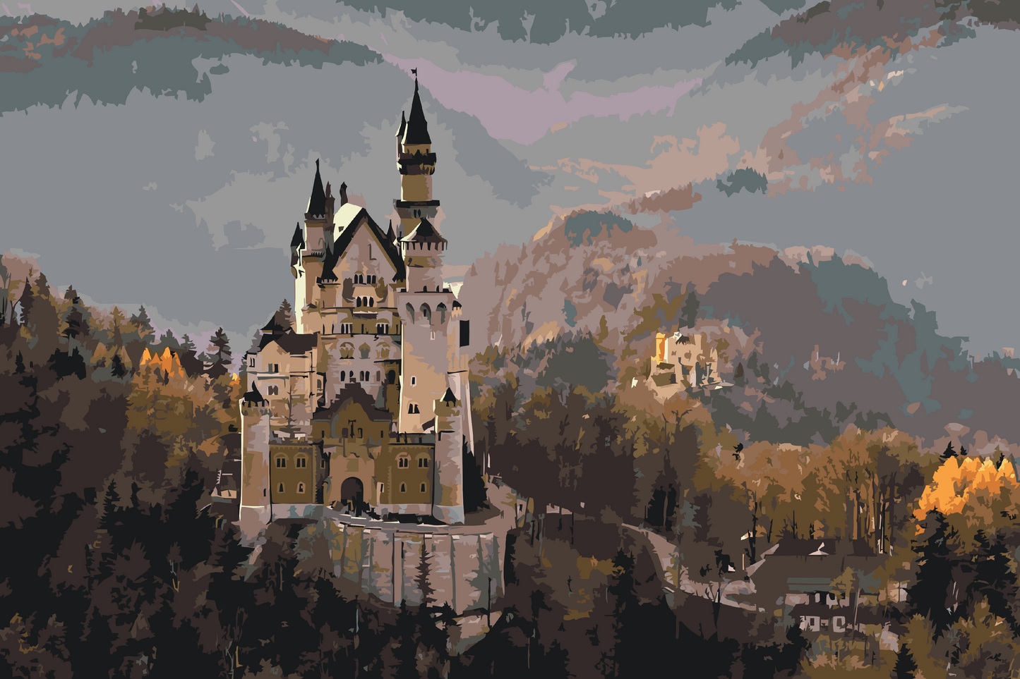 Paint by number - Neuschwanstein Slot