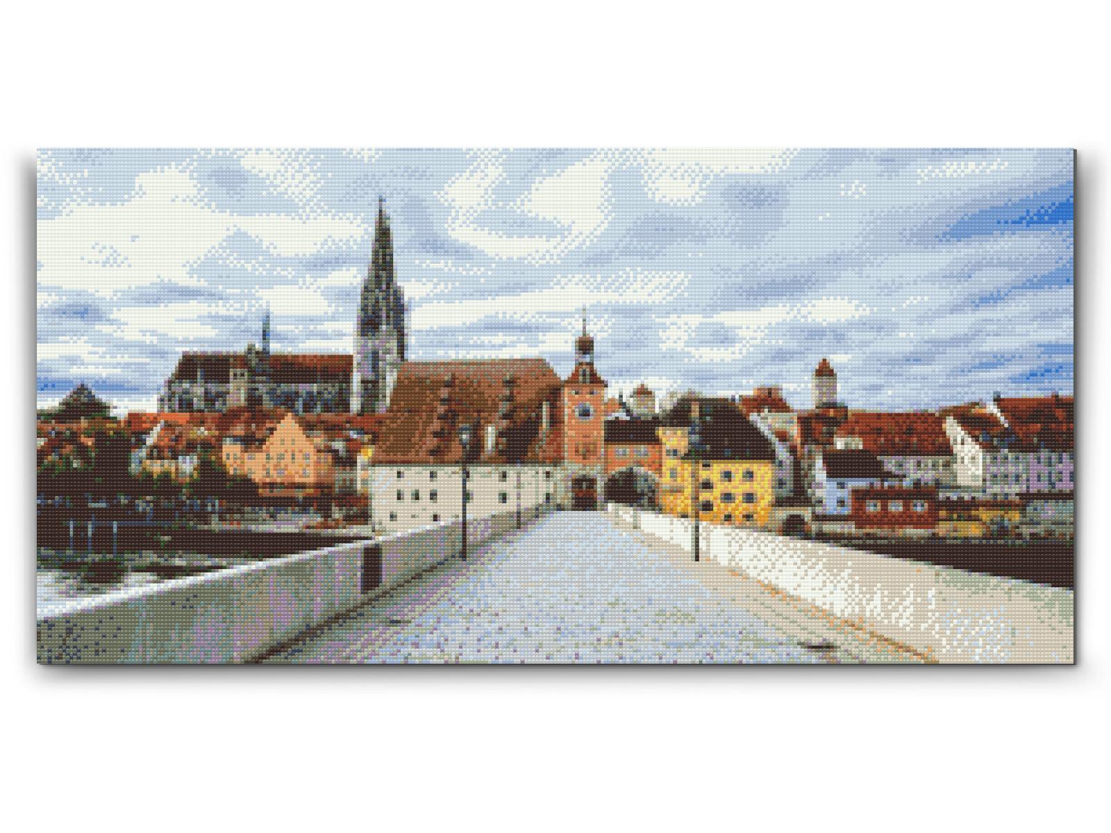 Diamond Paint - Udsigt over Regensburg – Tyskland