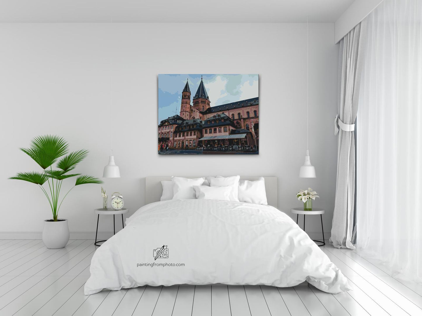 Paint by number - Katedralen, Mainz – Tyskland