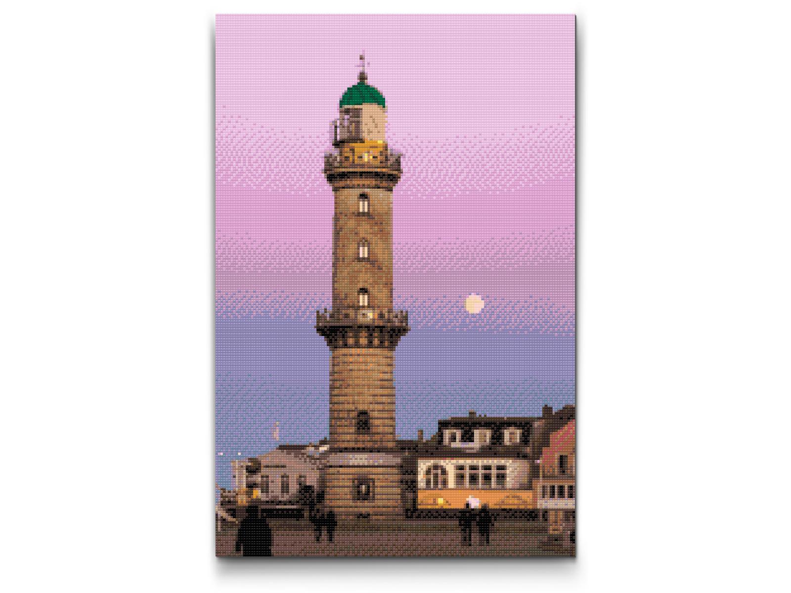 Diamond Paint - Warnemünde Fyr – Tyskland
