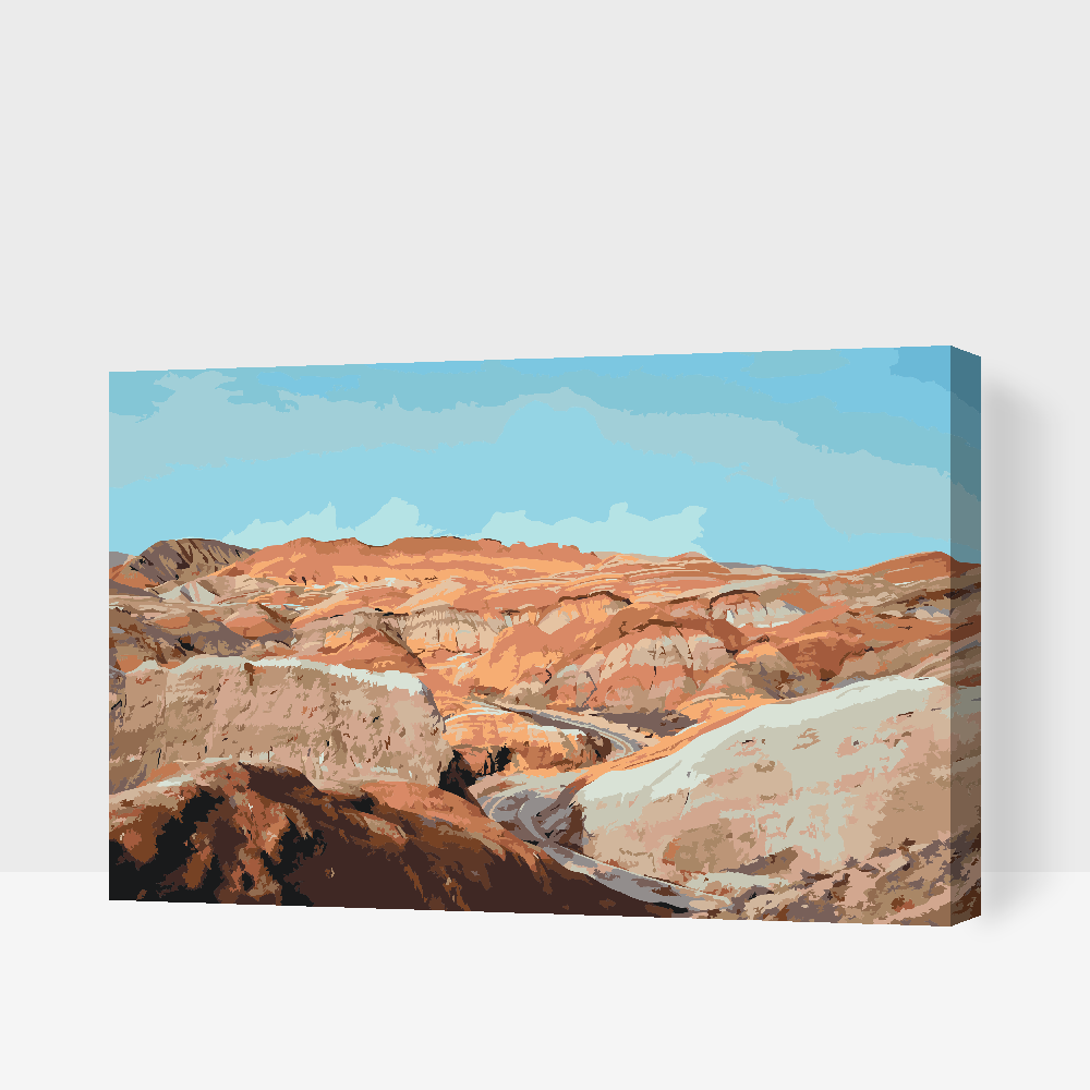 Paint by number - Danxia, Kina