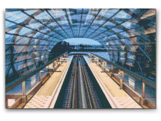 Diamond Paint - Hamborg Togstation – Tyskland