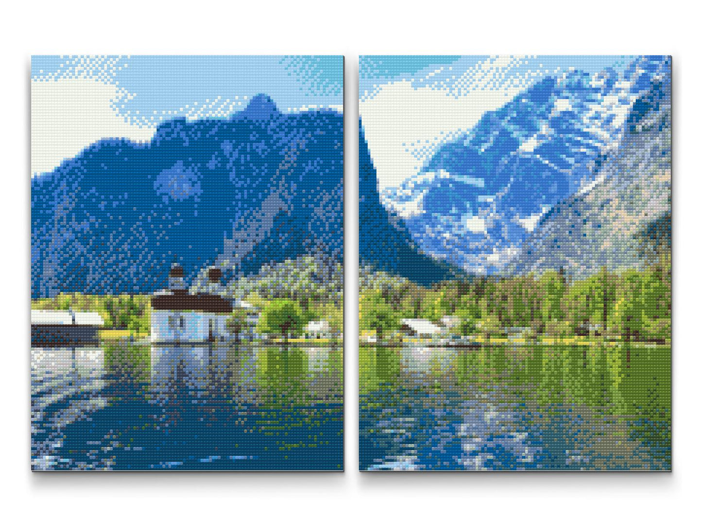 Diamond Paint - Königssee-søen – Tyskland (sæt af 2 lærreder)