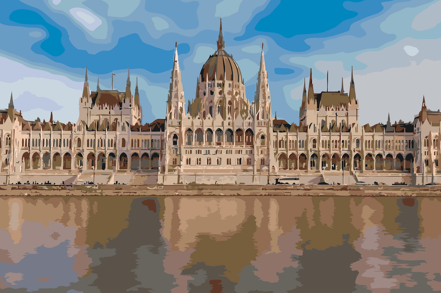 Paint by number - Budapest