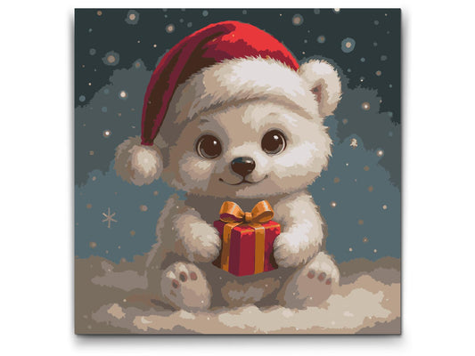 Paint by number - Juleisbjørn