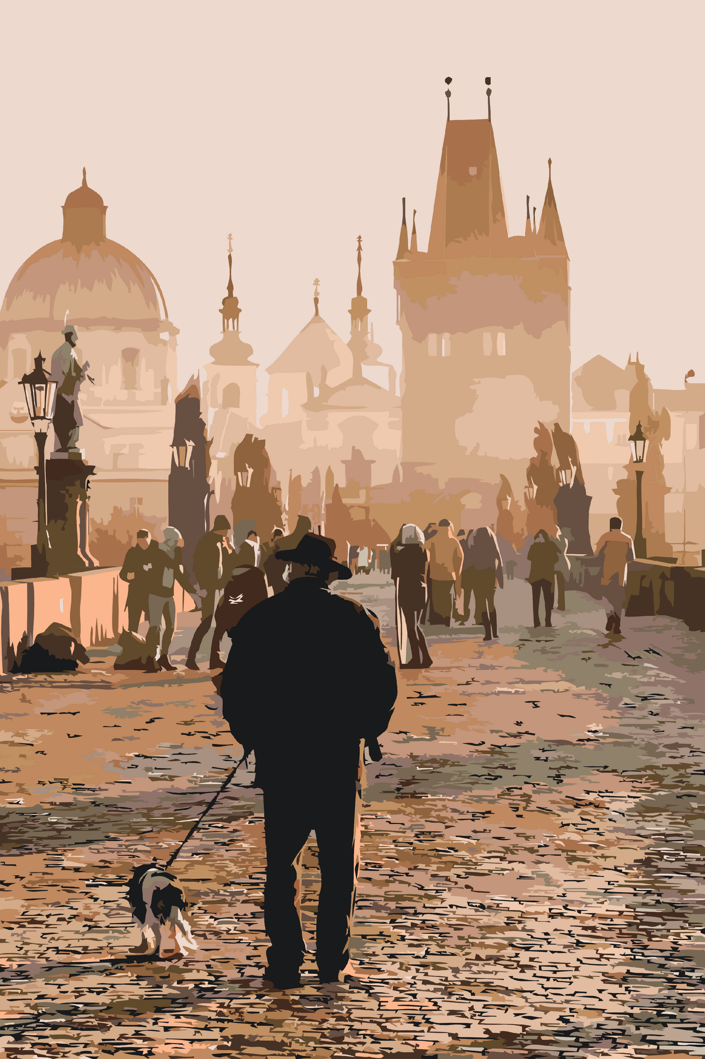 Paint by number - Prag - Karlsbroen