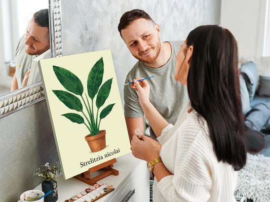 Paint by number - Kæmpe Strelitzia