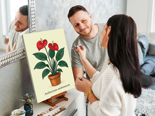 Paint by number - Andres anthurium / Flamingoblomst