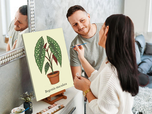 Paint by number - Polka Dot Begonia