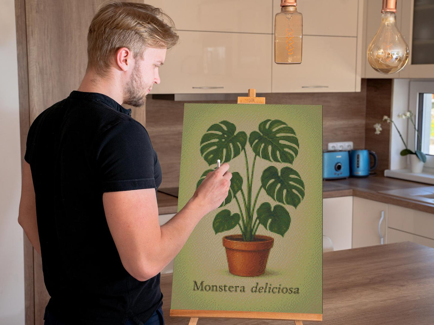 Diamond Paint - Monstera deliciosa