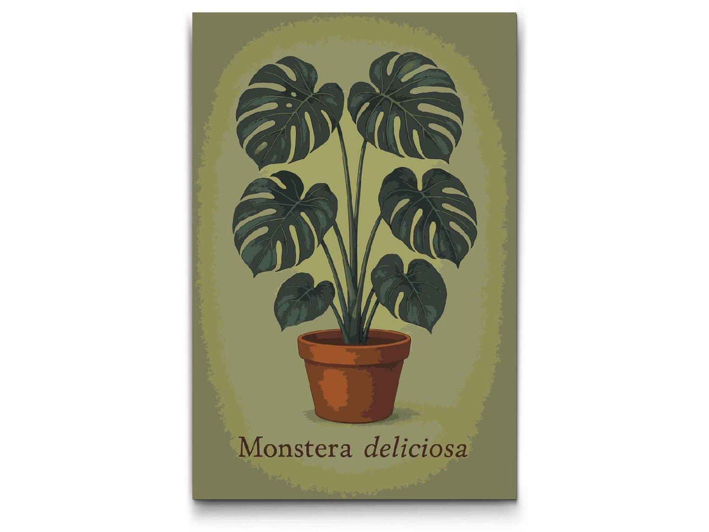 Paint by number - Monstera deliciosa