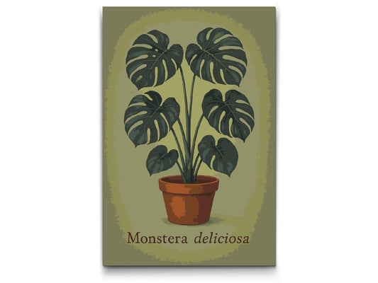 Paint by number - Monstera deliciosa