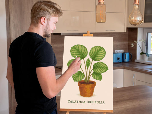 Diamond Paint - Calathea orbifolia