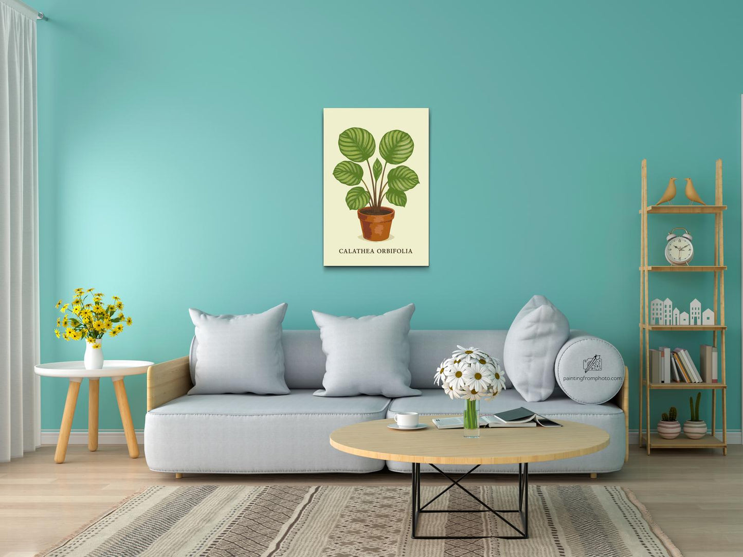 Paint by number - Calathea orbifolia