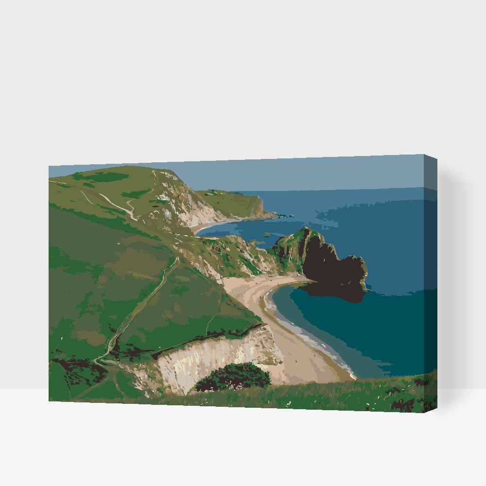 Paint by number - Dorsetkysten