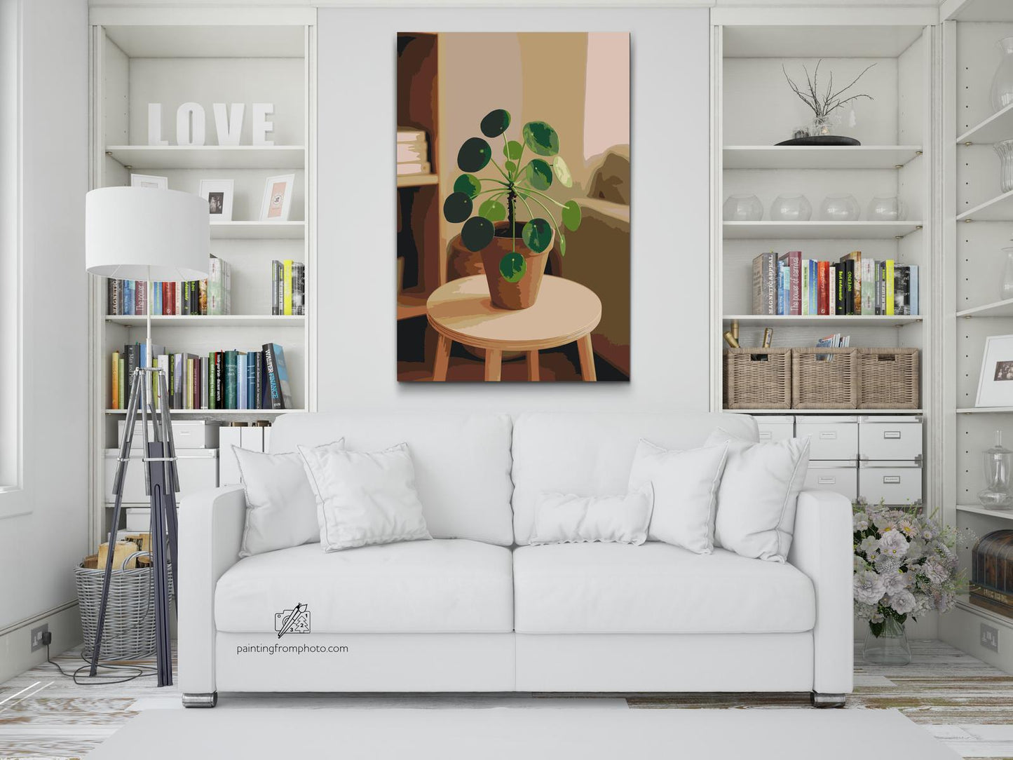 Paint by number - Pilea peperomioides