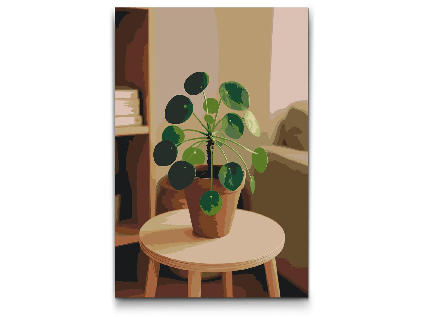 Paint by number - Pilea peperomioides
