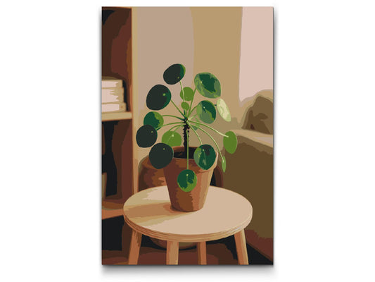 Paint by number - Pilea peperomioides