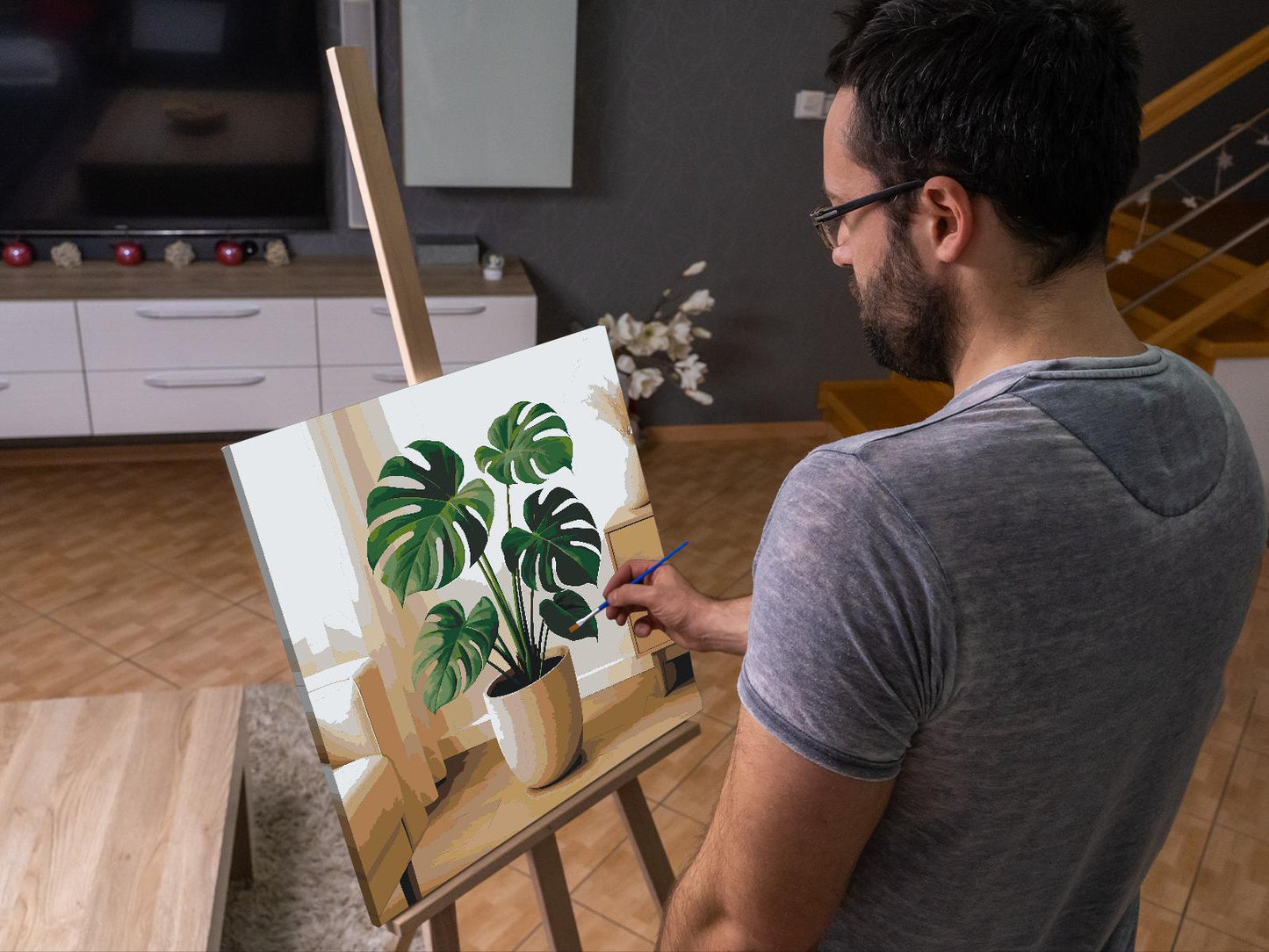 Paint by number - Monstera deliciosa