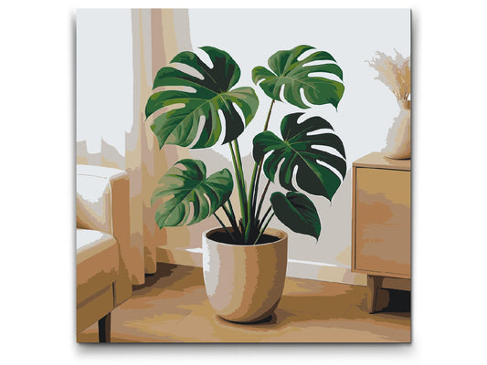 Paint by number - Monstera deliciosa