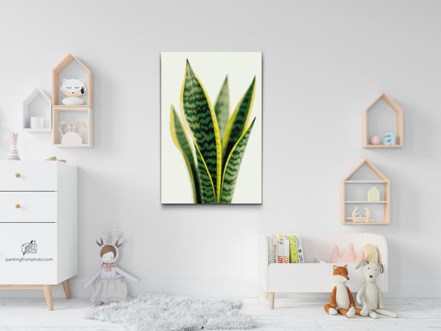 Diamond Paint - Sansevieria (slangeplante)