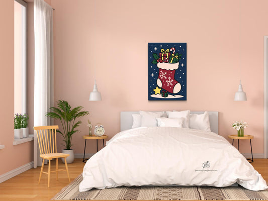 Paint by number - Julestrømpe