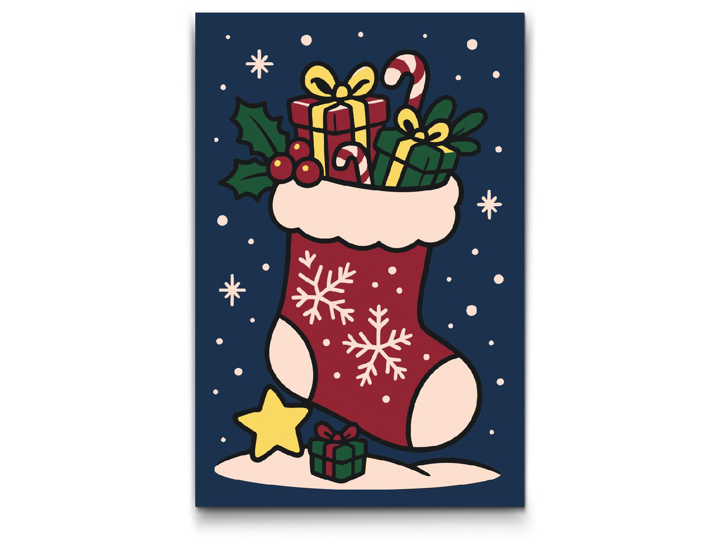 Paint by number - Julestrømpe