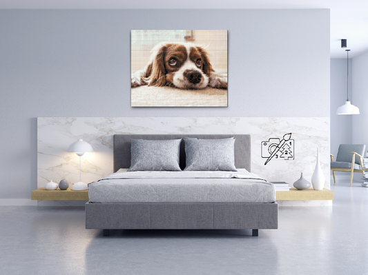Diamond Paint - Triste hund