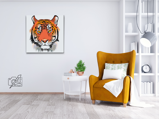 Paint by number - Tigerhoved