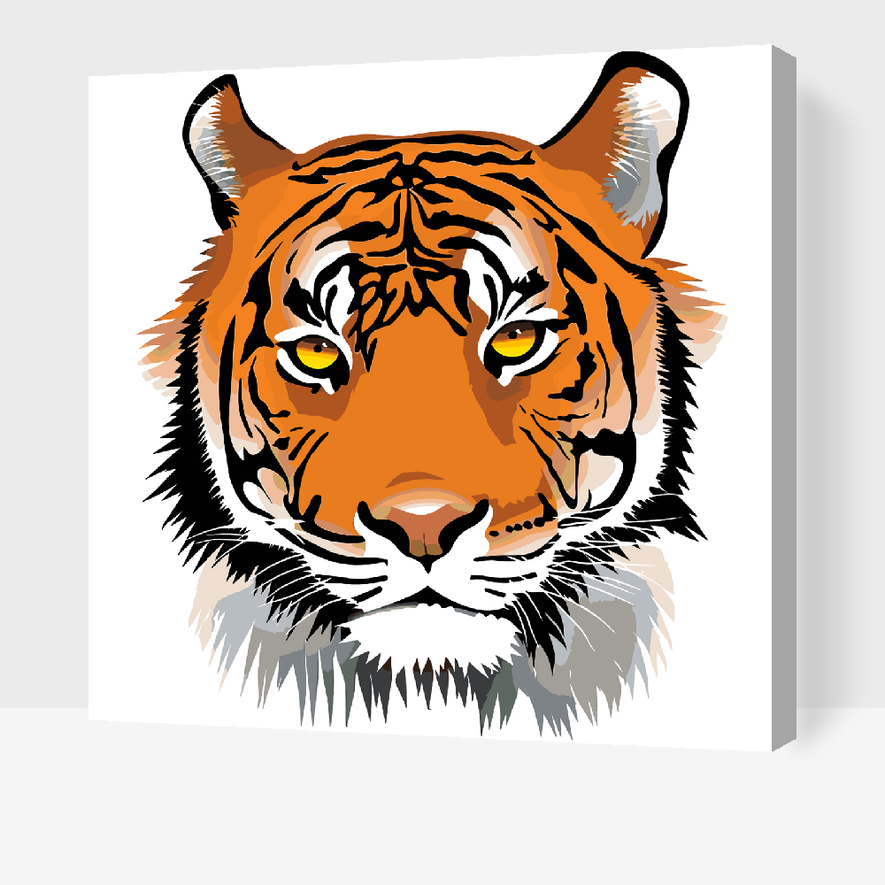 Paint by number - Tigerhoved