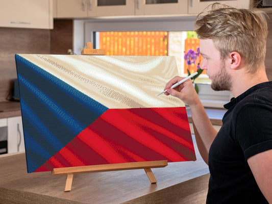 Diamond Paint - Tjekkisk flag