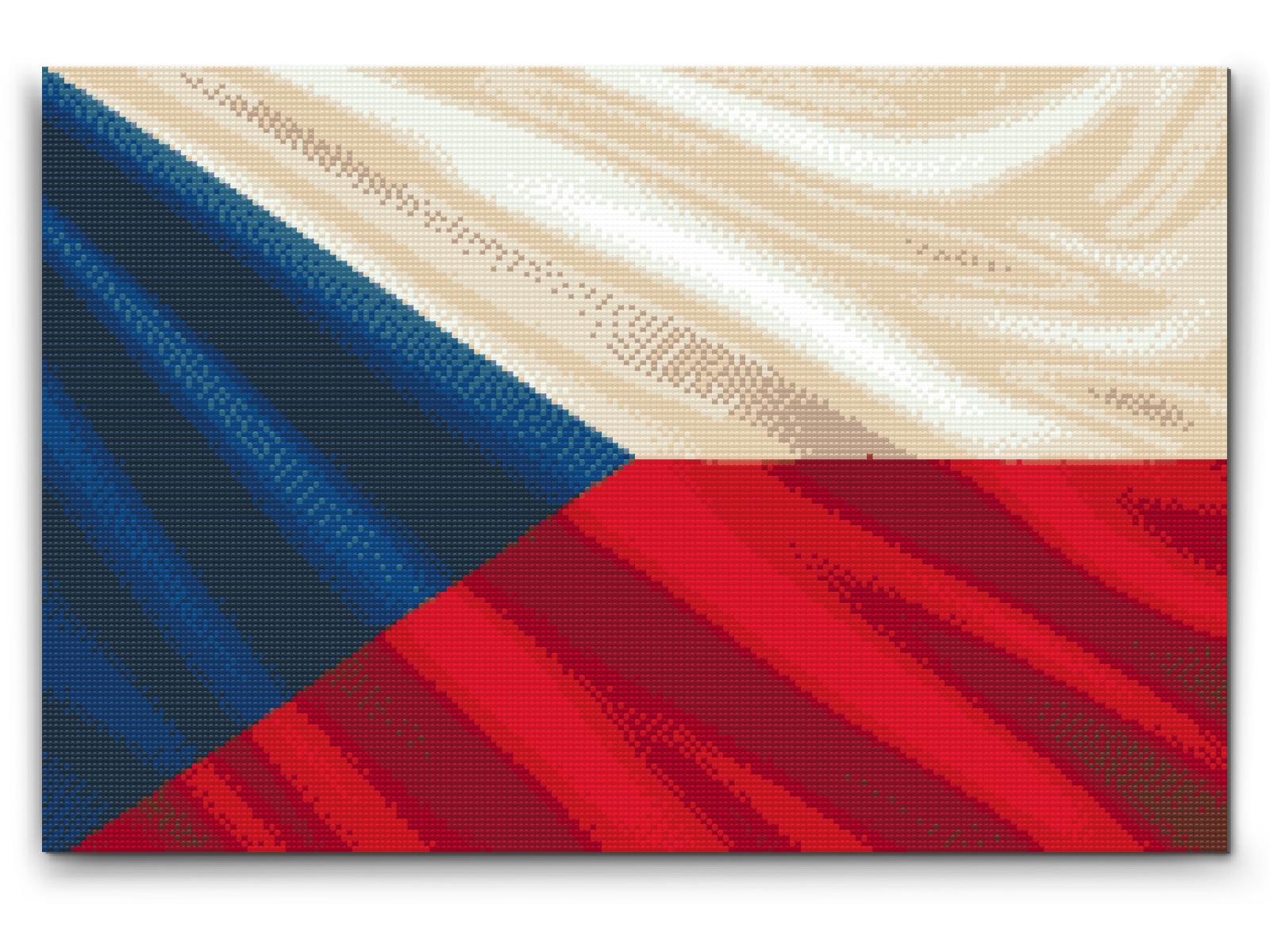 Diamond Paint - Tjekkisk flag