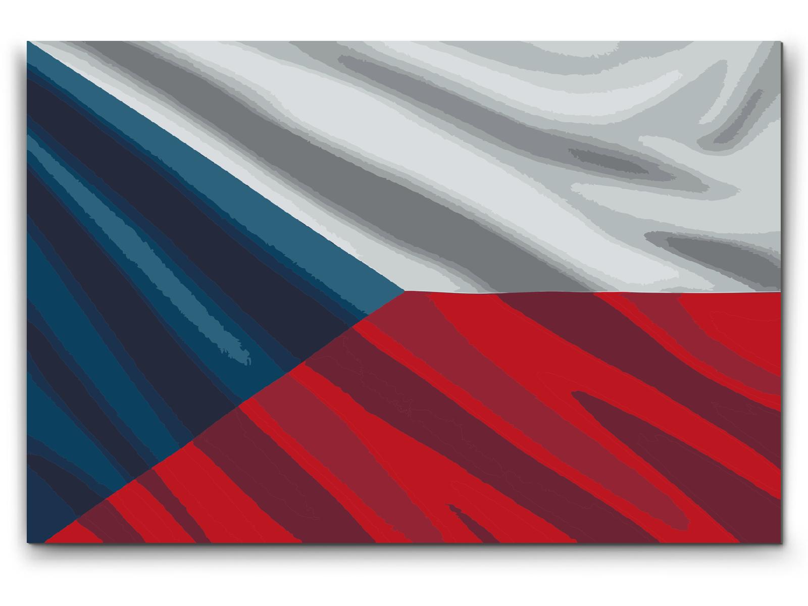 Paint by number - Tjekkisk flag