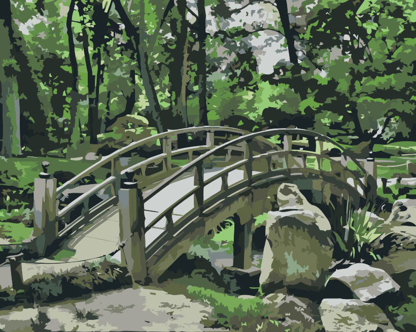 Paint by number - Broen i haven