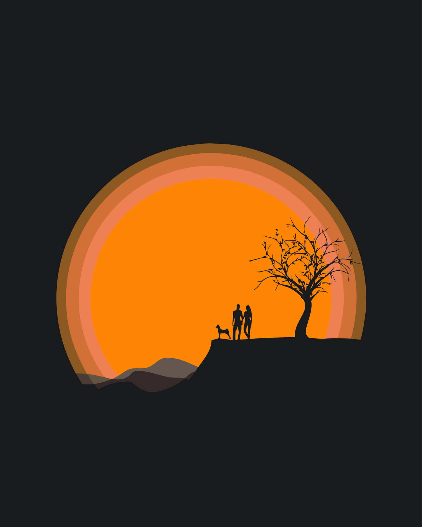 Paint by number - Par på en klippe