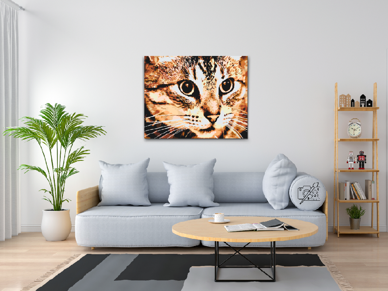 Paint by number - Tiger Cat