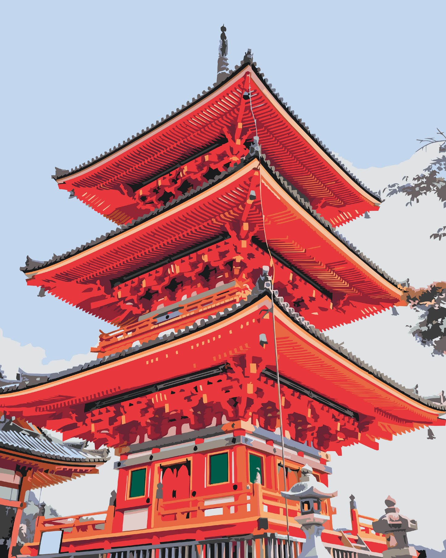 Paint by number - Senso-ji Tempel 2