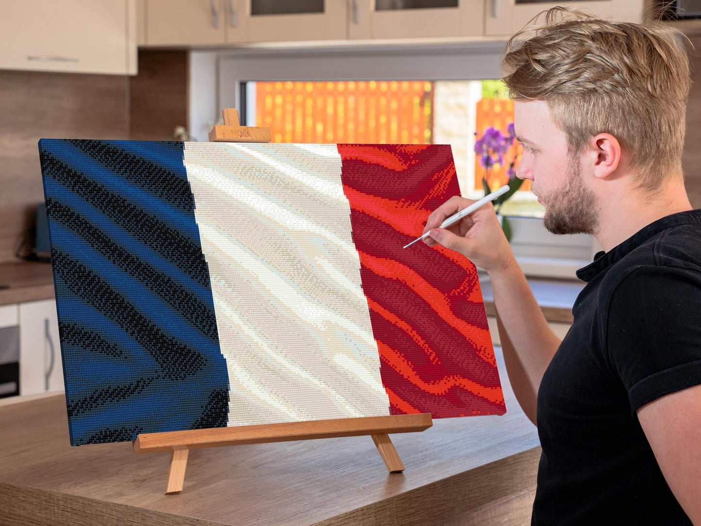 Diamond Paint - Fransk flag
