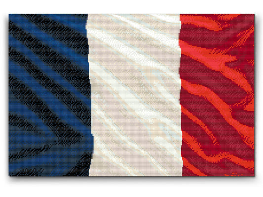 Diamond Paint - Fransk flag