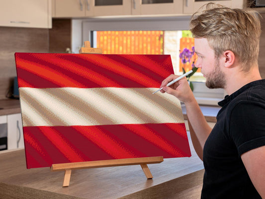Diamond Paint - Østrigsk flag