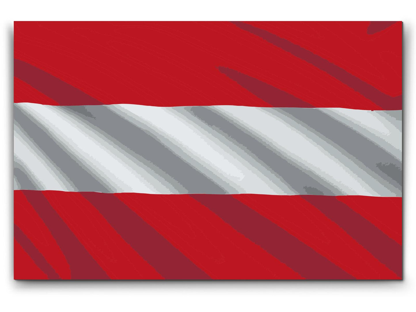 Paint by number - Østrigsk flag