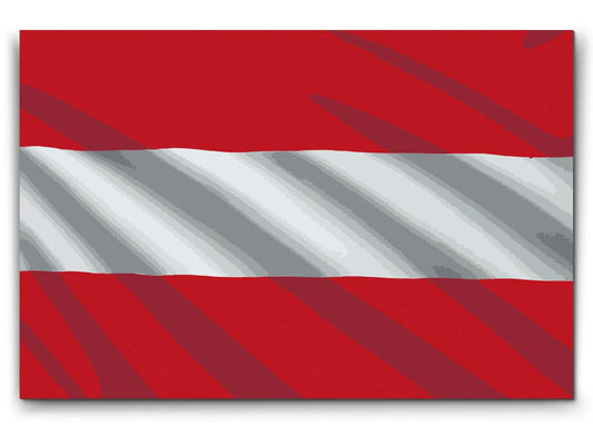 Paint by number - Østrigsk flag
