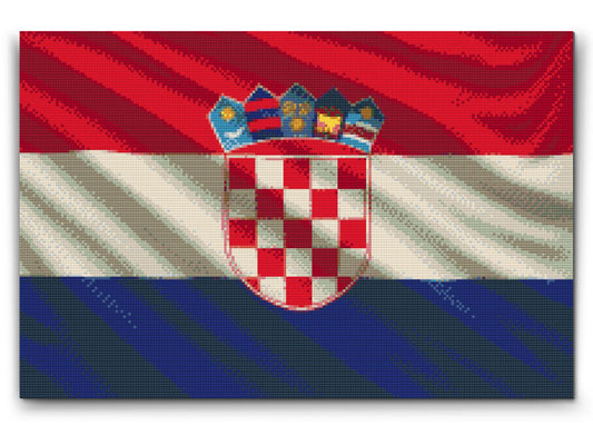 Diamond Paint - Kroatisk flag