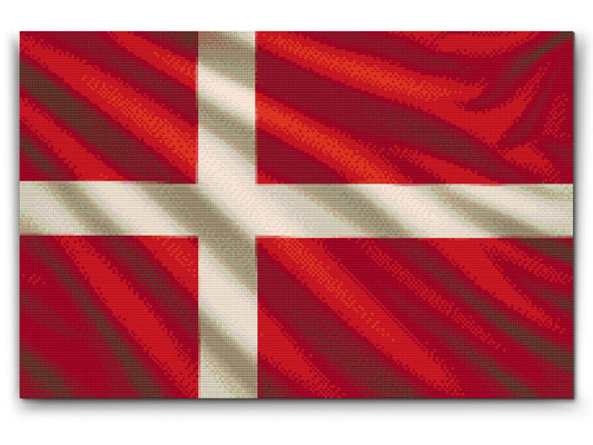 Diamond Paint - Dansk flag