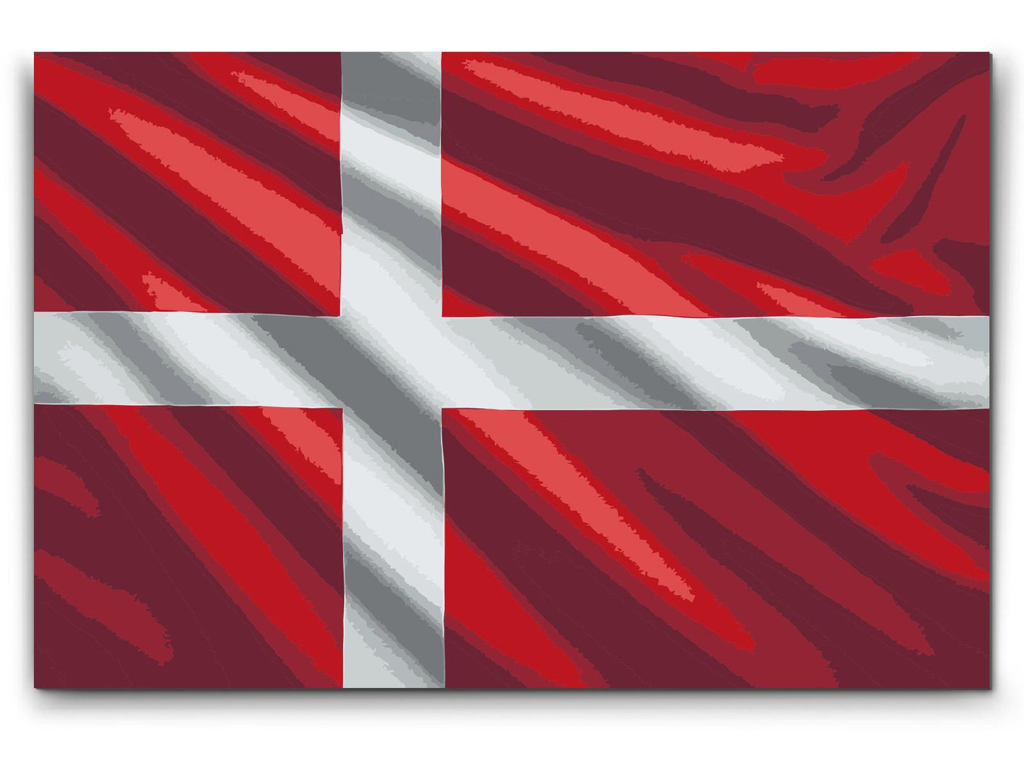 Paint by number - Dansk flag