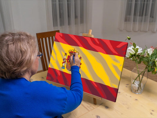 Paint by number - Spansk flag