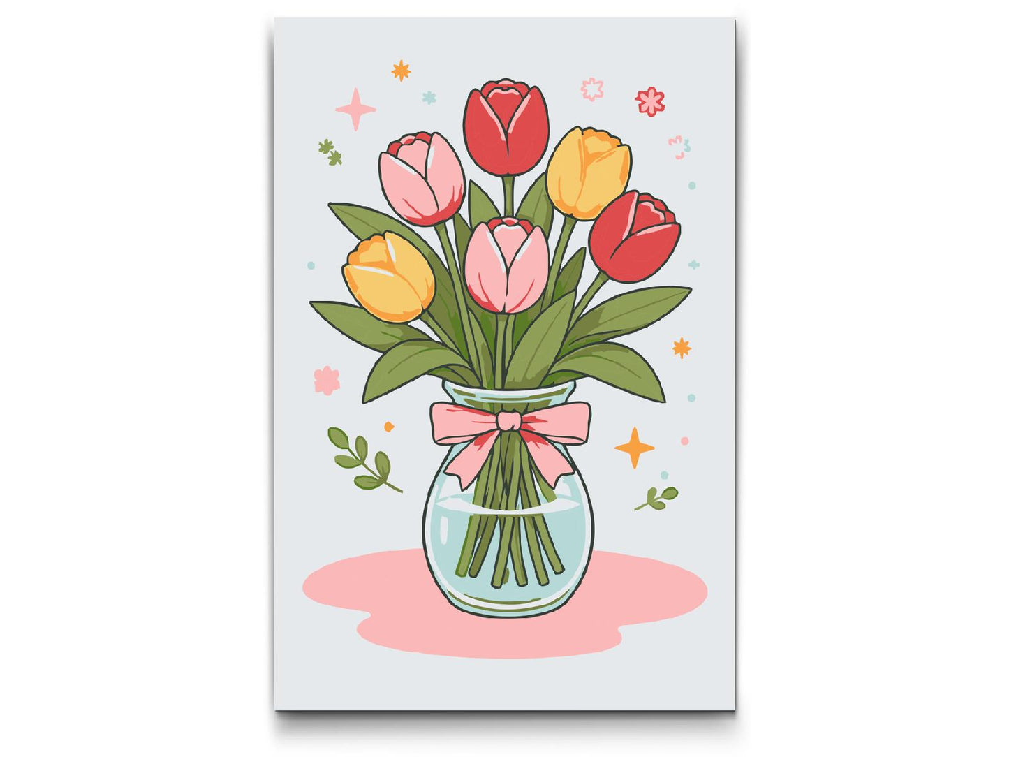 Paint by number - Pastel tulipanbuket