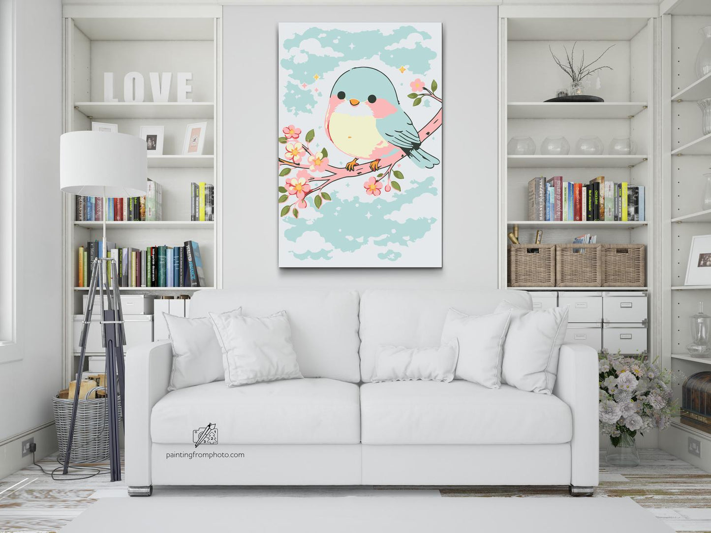 Paint by number - Fugl om foråret