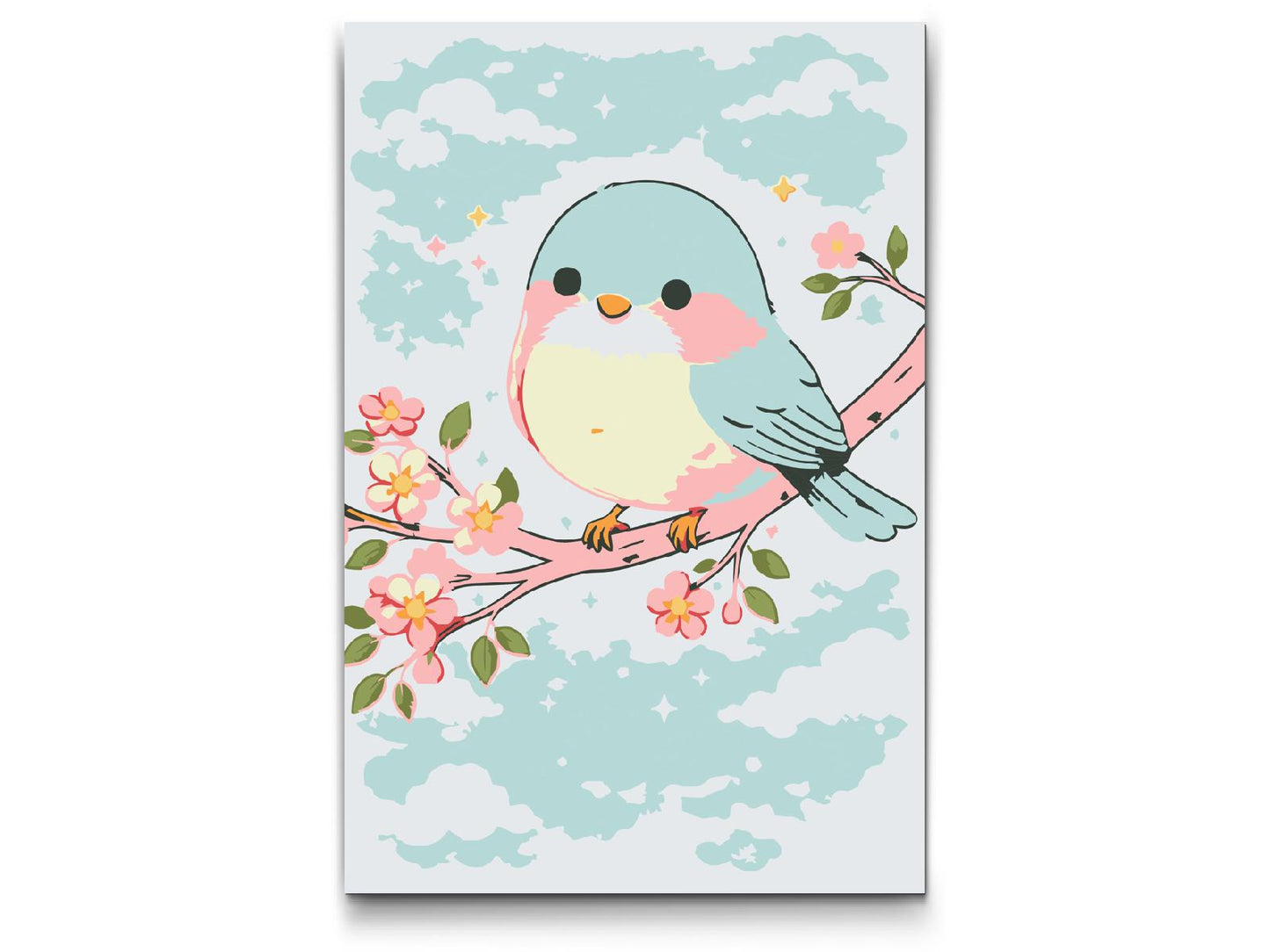 Paint by number - Fugl om foråret